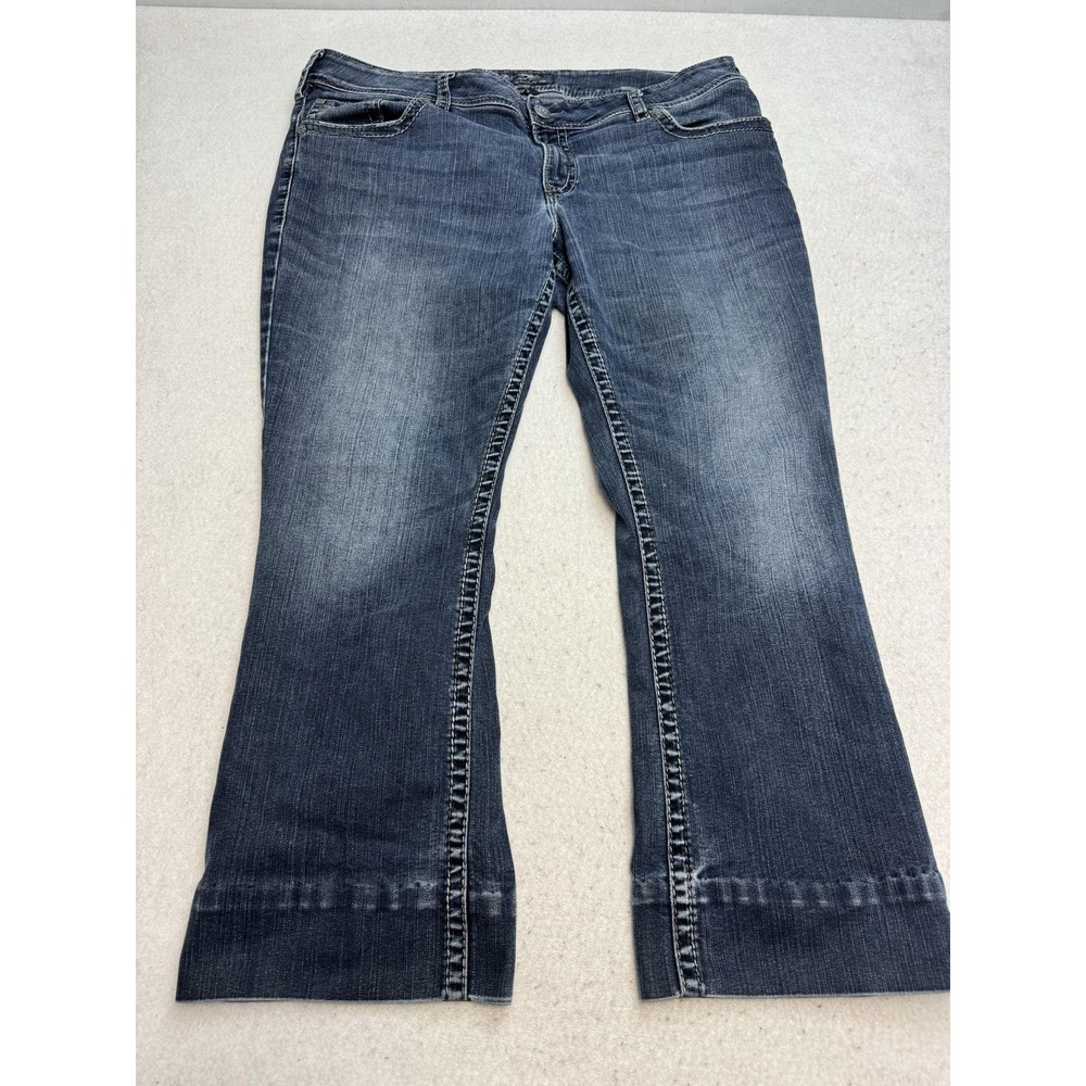 Silver Jeans Co. Jeans Womens 22/29 Blue Suki Surplus Bootcut Flap Pockets Denim